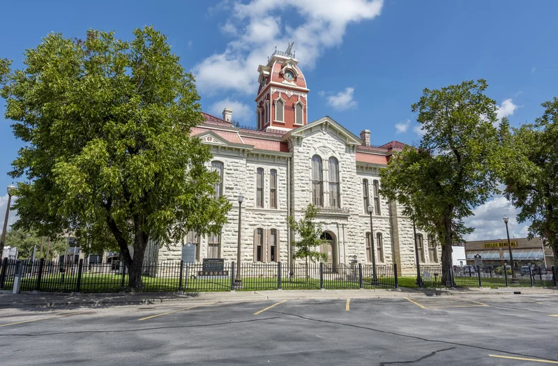 Lampasas County Courthouse in Lampasas, Texas.